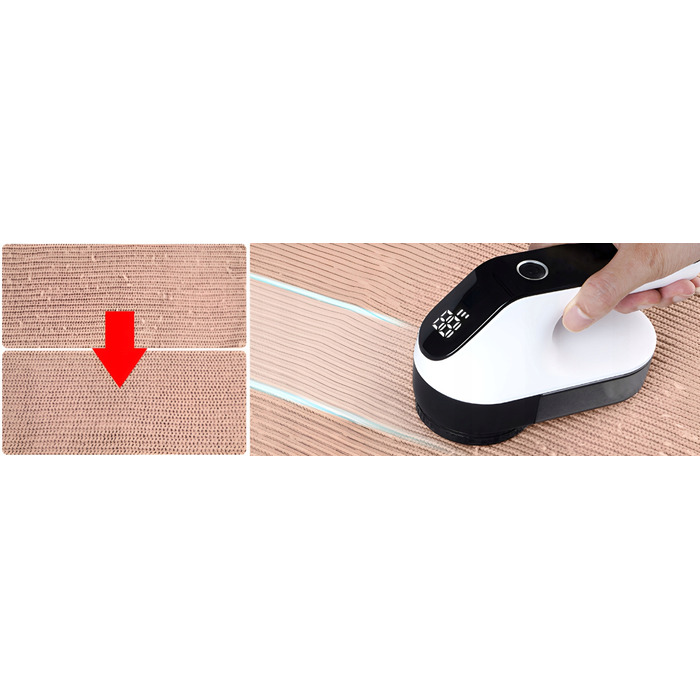 Потужна машинка для видалення ковтушків та ворсу з одягу, светрів та оббивки — 6 лез, USB-зарядка, великий розмір