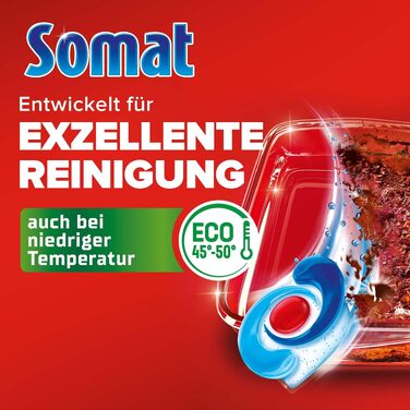Капсули для посудомийних машин Somat Excellence 4in1, без запаху, для ідеального очищення та блиску, 176 шт.