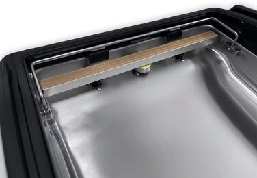 Професійний вакуумний пакувальник Maxxo VM Profi з подвійною зварювальною лінією, 20 л/хв, 900 мбар, для пакування продуктів, з нержавіючої сталі, 20 л/хв