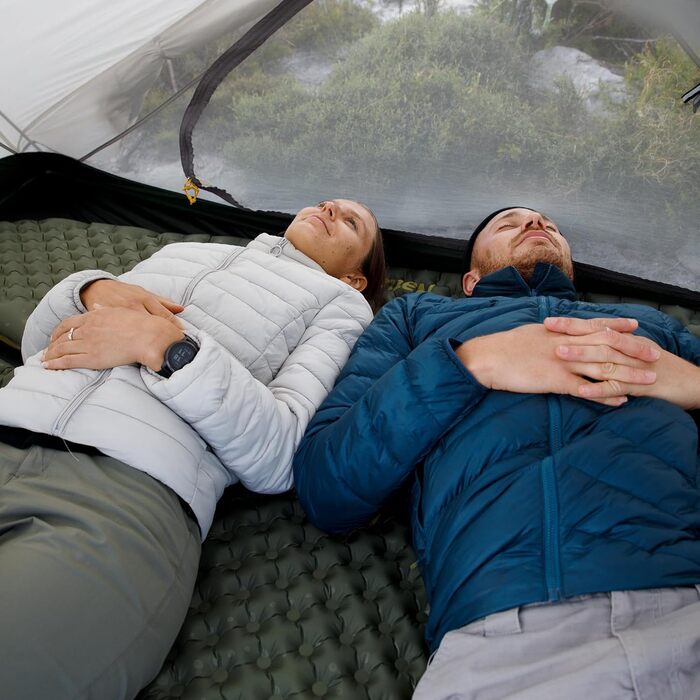 Каремат Naturehike Thermal 3.5R - ультралегкий туристичний каремат 4-сезонів (-6℃) самонадувний з надувною сумкою, високий R-значення, військовий камуфляж, прямокутний, XL