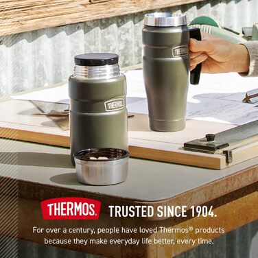 Термос THERMOS Stainless King, 680 мл, вакуумна ізоляція, колір Midnight Blue