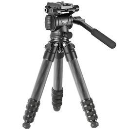 Міні-штатив NEEWER з карбонового волокна (TP10) для DSLR камери, смартфона та відеокамери, з кулястою головою 360°, тримачем для телефону та пультом керування, компактний дорожній штатив