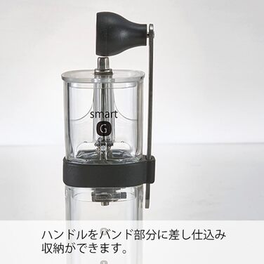 Кавомолка Hario Petite, прозора/чорна