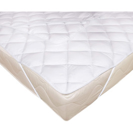Zollner Topper Mattress Protector 140x200 cm (other sizes available), Elastic band, White