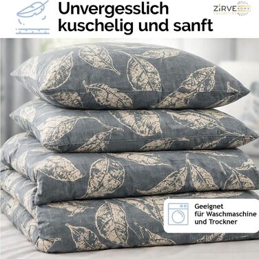 Комплект постільної білизни 200x200 см, 3 шт. з 100% бавовни (ренфорсé), ArinaV1, сіро-блакитний