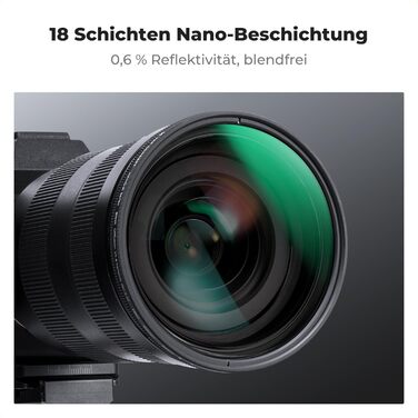 Фільтр K&F Concept 2-в-1 Black Mist 1/4 + ND2-ND32 49мм з нанопокриттям