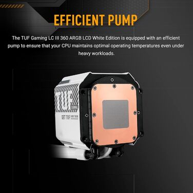 ASUS TUF Gaming LC III LCD - 240 мм водяне охолодження CPU з RGB вентиляторами