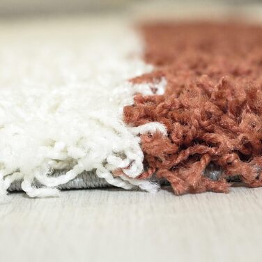 Шкіряний килим HomebyHome для вітальні 140x200 см - м'який пухнастий килим з високим ворсом, колір антрацит. Підходить для спальні, кухні, передпокою.