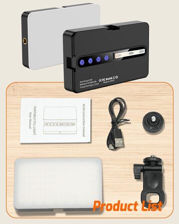 LED кільцеве світло для iPhone та смартфонів Handy Licht: 90 світлодіодів, бездротове, для селфі, макіяжу, відеозв'язку, TikTok, Vlog