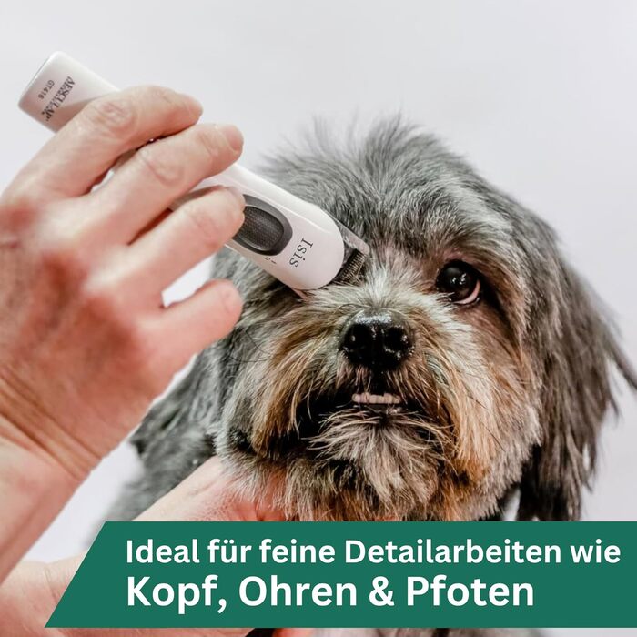 Триммер для собак Agrarzone Isis: безшумний, легкий, з запасним лезом для точного догляду за лапами