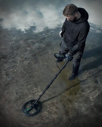 Металошукач Profi з водонепроникною котушкою 11'' DD, глибина виявлення 12''/30 см, висока чутливість до золота, 5 професійних режимів, Pinpoint для срібла