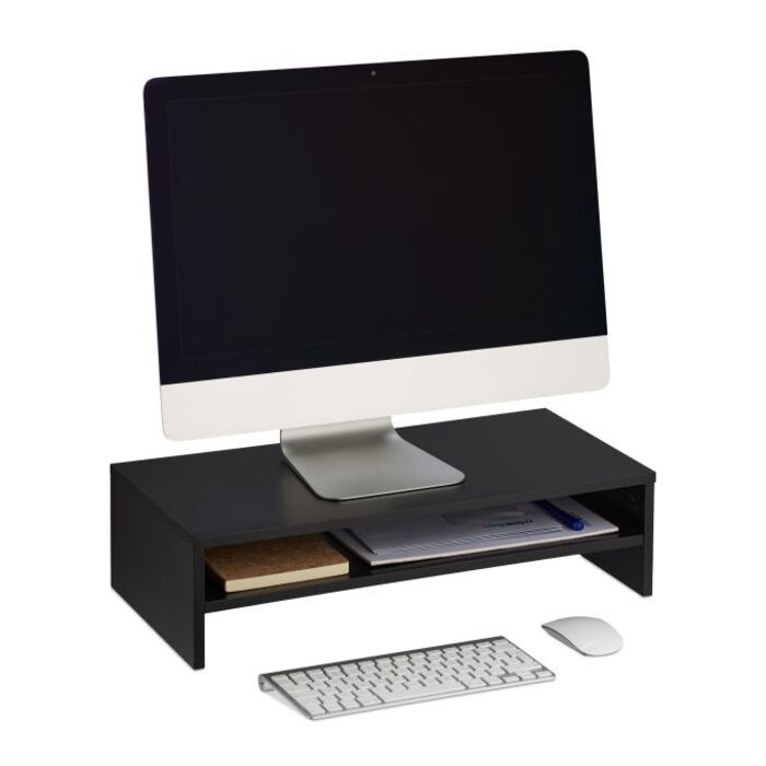 Relaxdays Monitor Stand with Additional Storage