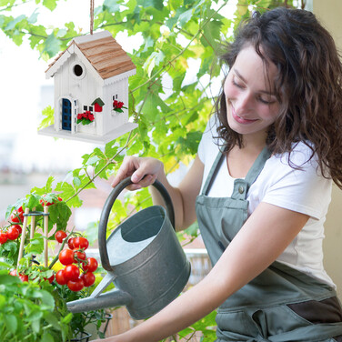 Relaxdays Decorative Birdhouse in Country House Style