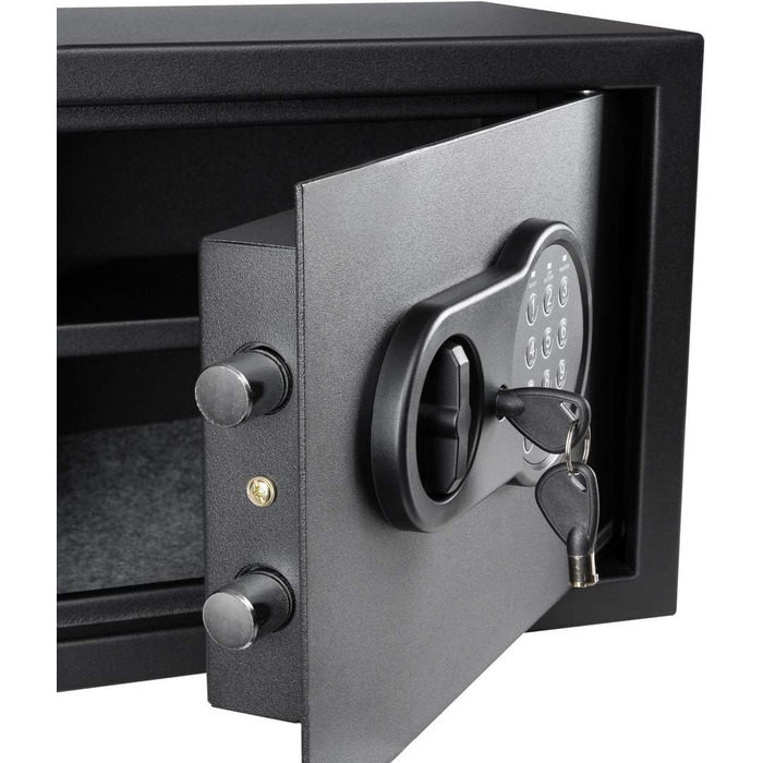 Домашній сейф HomeSafe HV24E з електронним замком, 20x44x38 см. Захист для грошей, прикрас, документів та ноутбука (50x35x35 см)