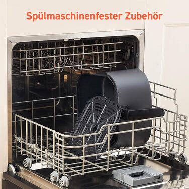 Фритюрниця повітряна COSORI 4.7L, 7-в-1, сіра, 230°C, тиха (55dB), 100+ рецептів, економна (55%)