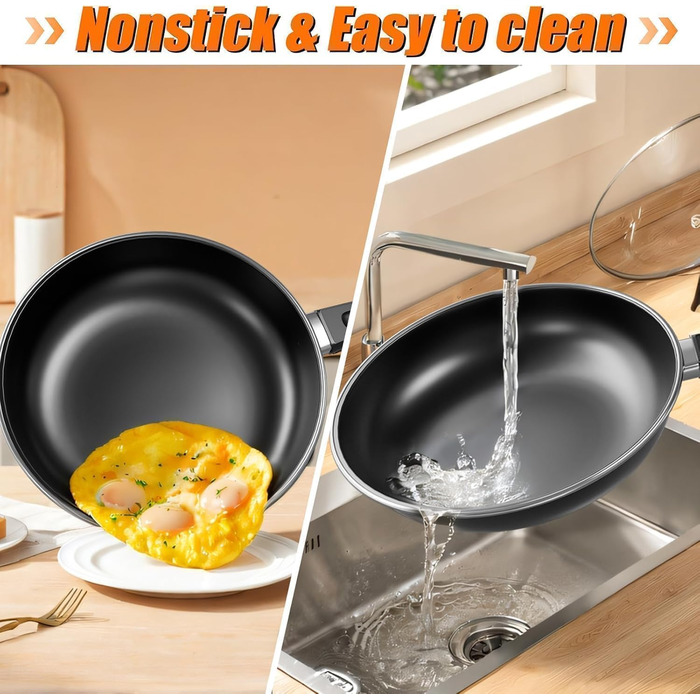 Набір сковорідок Pfannenset: 24см, 26см, 30см. 3 шт. Антипригарне покриття, для всіх плит, включаючи індукційну (Cs2)