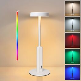 Бездротова LED лампа для столу з регулюванням кольору та яскравістю, сенсорне керування, для дому та кафе