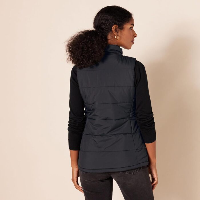 Жіноча жилетка з пуху Amazon Essentials, чорна, XL