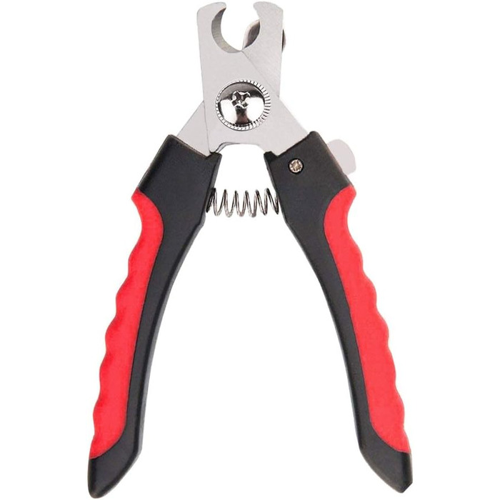 Професійний інструмент для стрижки кігтів домашніх тварин: триммер, кусачки, ножиці, нержавіюча сталь, з блокуванням та пилочкою (L)