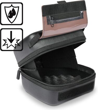 Чохол для DSLR камери USA Gear з жорстким корпусом, захистом Eva, швидким доступом, м'яким інтер'єром та гумовим руків'ям (колір коричневий, веганська шкіра)