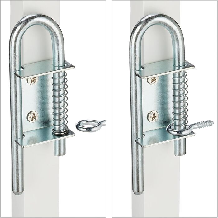 Захисне ворота для собак Relaxdays, розтягується до 130 см, висота 87,5-100 см, бамбук, біле XL