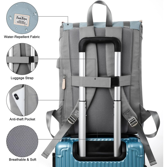 Жіночий рюкзак YAMTION з відділенням для ноутбука 17