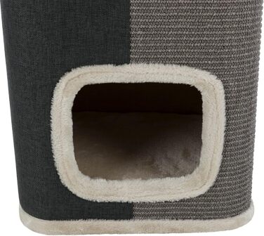 Кігтеточка-стілець TRIXIE Mexia, 2-ярусна, сіра, 38x38x78 см