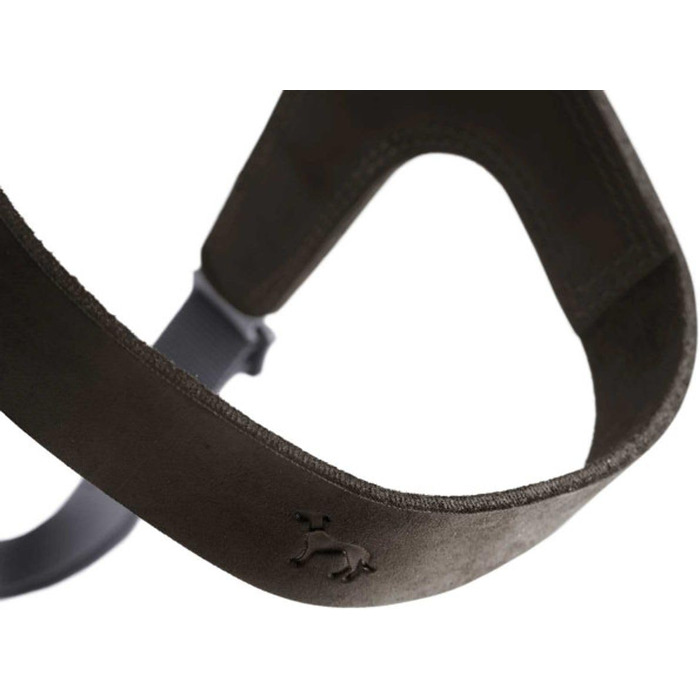 Нашийник для собак HUNTER DIMARO, чорний, з м'якої та міцної шкіри, регульований, для цуценят та собак, що бояться намордників, розмір L