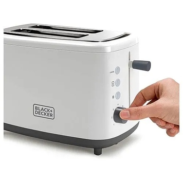 Тостер Black+Decker BXTO820E, білий, 820 Вт