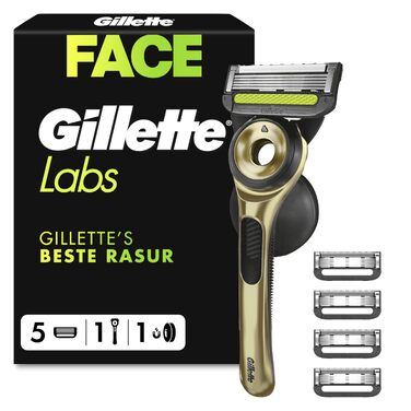 Бритва Gillette Labs Champion Gold Edition для чоловіків, металева, золотиста (1 шт, з підвісом для душу)
