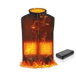 Обогреваемая жилетка з Powerbank (16000mAh), 3 режими нагріву, для чоловіків та жінок, Outdoor, скії, кемпінг