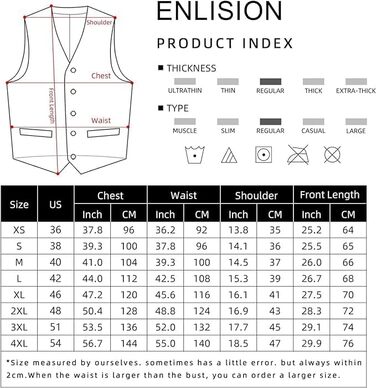Чоловіча жилетка Enision для ділового стилю та вечірніх подій, однотонна жилетка з кишенями, розміри XS-4XL, колір: морський/блакитний