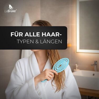 Щітка для волосся без заплутування - для жінок та чоловіків - детанґлер - для кучерявого та довгого волосся