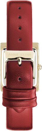 Жіночий шкіряний годинник Anne Klein (темно-червоний/золотий)