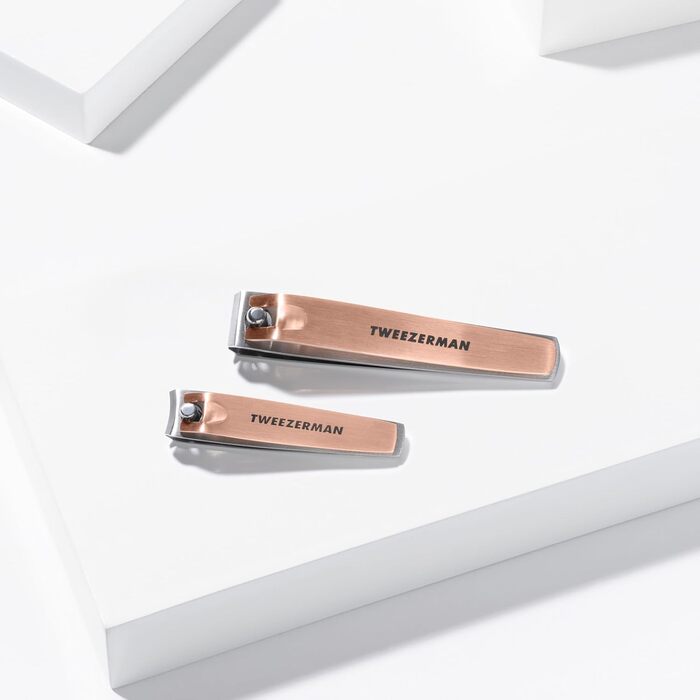 Набір для манікюру Tweezerman Nagelknipser Combo: прецизійне підрізання нігтів (2 шт.), рожеве золото