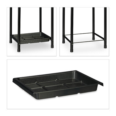 Relaxdays Umbrella Stand with Drip Tray