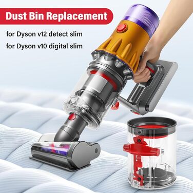 Контейнер для пилу AiLomey, замінна частина для пилососа Dyson V12 Detect Slim, V10 Digital Slim (№965272-01)