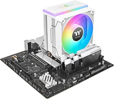Thermaltake ASTRIA 400 ARGB: Повітряний кулер для CPU з RGB підсвічуванням (білий)