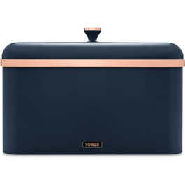 Cavaletto Brotkasten-Aufbewahrung T826130BLK: Набір для зберігання хліба, карбонова сталь, знімний кришка, 23 x 35 x 24 см, Midnight Blue
