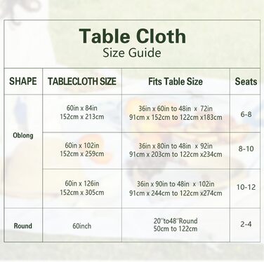 Vnituasr 10-Pack White Rectangular Tablecloth, 153×260 cm Polyester Table Covers