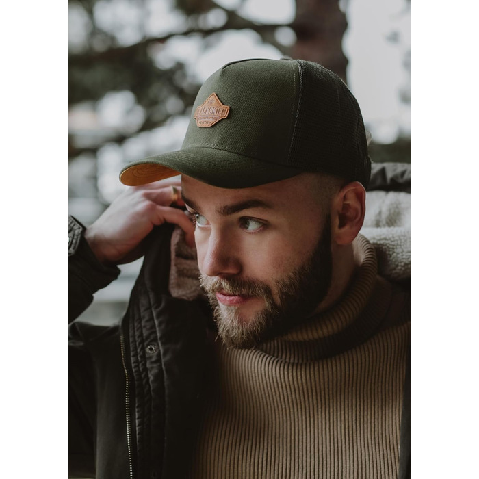 Кепка бейсболка Blackskies Essentials Trucker (Унісекс, зелено-коричнева) | Літо, вуличний стиль, кежуал