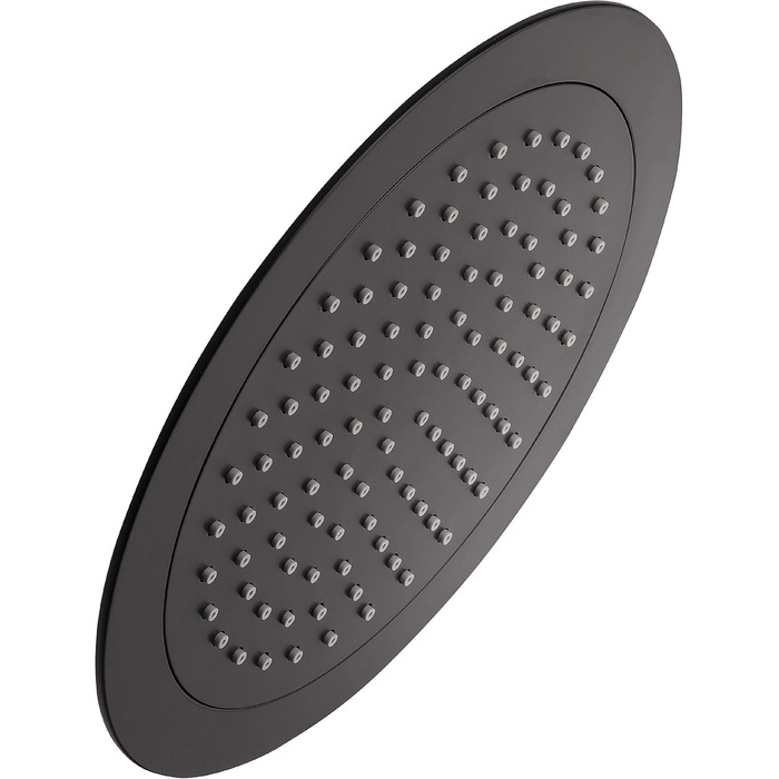 aquaSu® Shower Set Acana | Black | Showerhead: 3 spray patterns, pattern change via button & 12 cm spray plate | 150 cm metal shower hose | 60 cm shower rod | slider | anti-limescale nozzles | 72288 9 (Black - Bacila - Showerhead 24 Cm)
