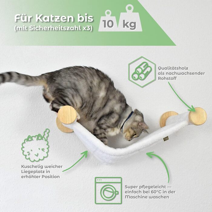 Підвісна лежанка для котів на стіну, ECO лежанка для котів, розширення для котячої стіни, сходи для котів, лежанка на стіні, лежанка для котів, котячий куточок, місце для сну котів