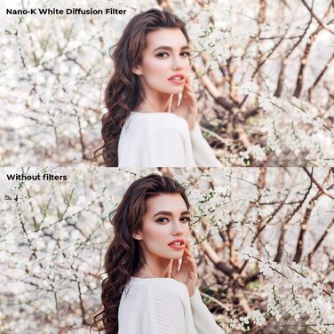 Фільтр для розмиття Nebel-Effekt K&F Concept 82mm Mist Filter для фотографії пейзажів та портретів (Nano-Klear)