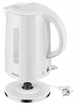 Електричний чайник Amica KF1001, 1,7 л, 2200 Вт, білий