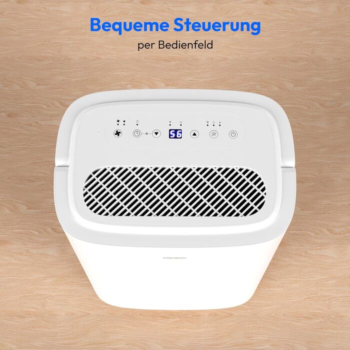 Електричний осушувач повітря MEDION DH10 - 12L, 15м², тихий, з таймером