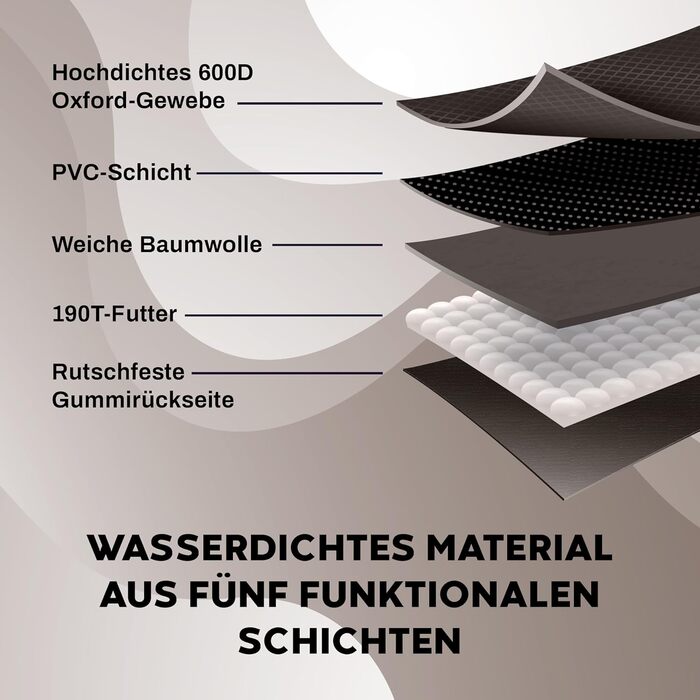 Захист для багажника автомобіля від бруду та подряпин для собак, водонепроникний, з захистом бокових стінок та краю, універсальний, 174 x 190 см (Чорний)