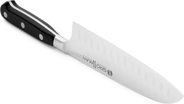 Ніж кухонний Grossman Elite Pro Santoku 29 см з нержавіючої сталі, ергономічна ручка