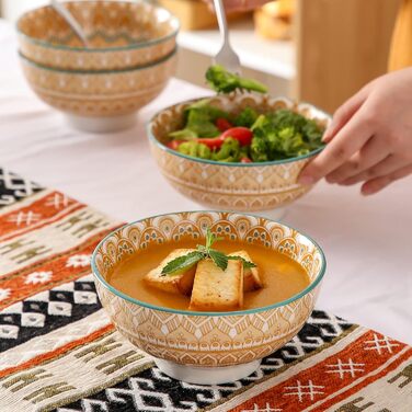 Сервіз столовий порцеляновий Vancasso MANDALA 32 елементи, для 8 осіб, богемський стиль, ручна робота