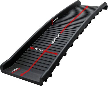 Рампа для собак Wiltec, 156x40 см, складана, з пластику, до 90 кг, протиковзка